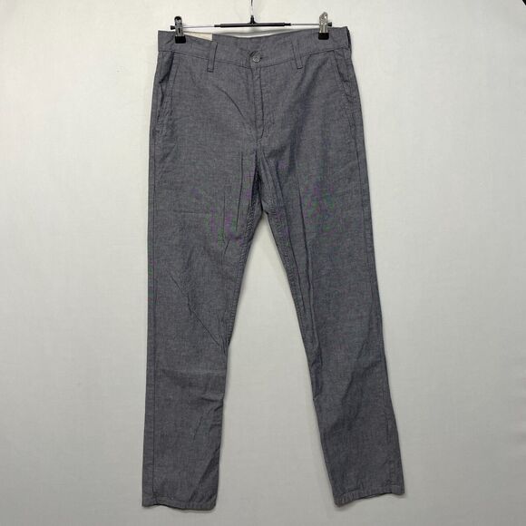 Levi's Men Flat Front Chino Pants Size 32x32 Gray 100% Cotton M275 -19 - Picture 1 of 16